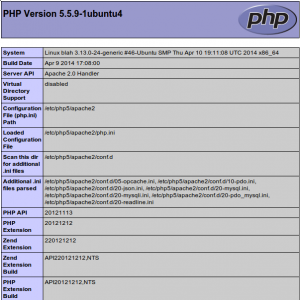 تنظیمات PHP